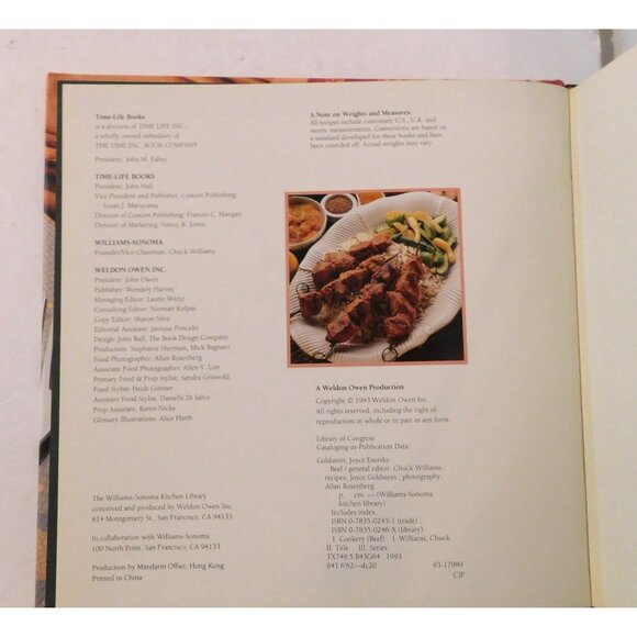 Williams Sonoma Kitchen Library Beef Cookbook by Joyce Goldstein 1993 Hardcover - Picture 3 of 9